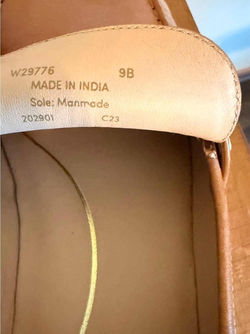 Cole Haan Women's Tan Leather Penny Loafers - Picture 10 of 10